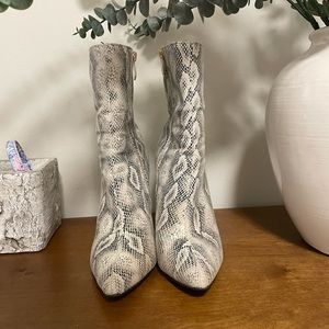 Snakeskin Sock Booties